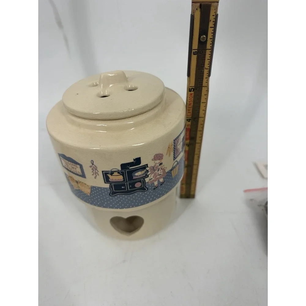 VTG Kmart Taiwan Potpourri Simmering Set Ceramic Warmer Goose w/ Box
